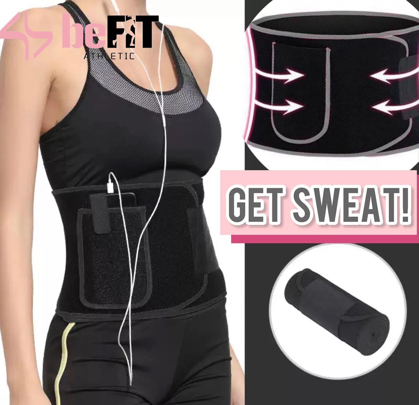 beFIT 爆汗腰帶|Multi-functional Waist Trainer 【逢星期日截單，截單後預計3-4星期發貨】