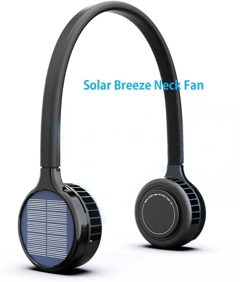 Solar Breeze Neck Fan 太陽能掛頸風扇【逢星期日截單，截單後預計3-4星期發貨】